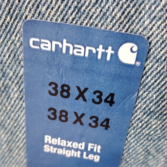 Carhartt Relaxed Blue Jeans with Classic Stitching 38 X 34 - Picture 3 of 9